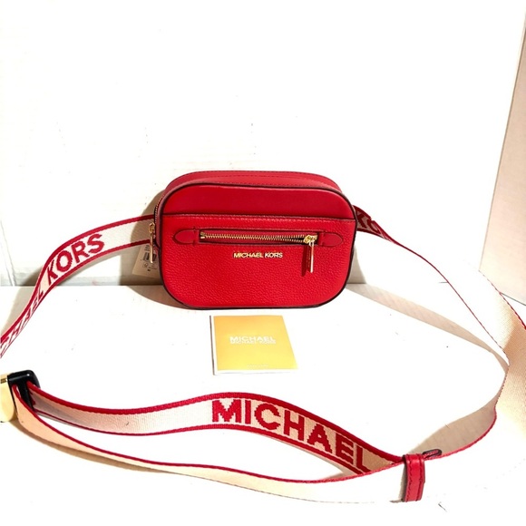 Michael Kors Red and Cream crossbody Belt Bag